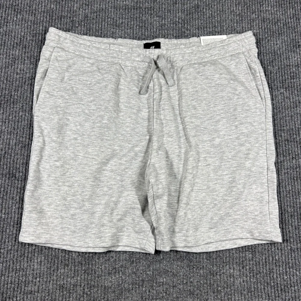 H&M Shorts Mens XL Heather Gray Regular Fit Mid Length Sweat